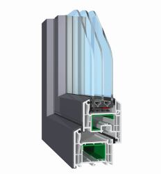 OKNA Z NAKŁADKAMI ALUMINIOWYMI